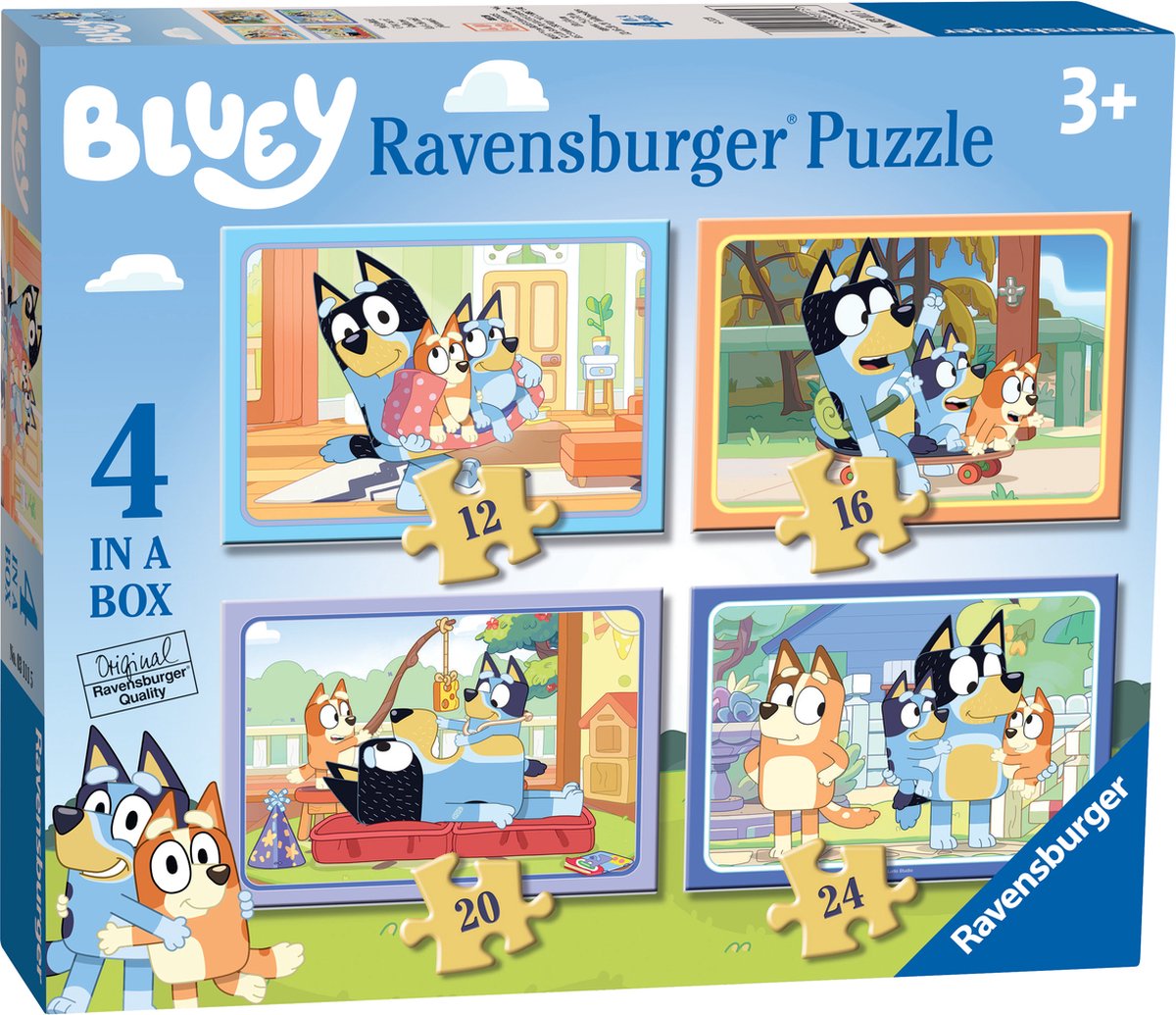 Ravensburger Puzzle 4 en 1 bleu