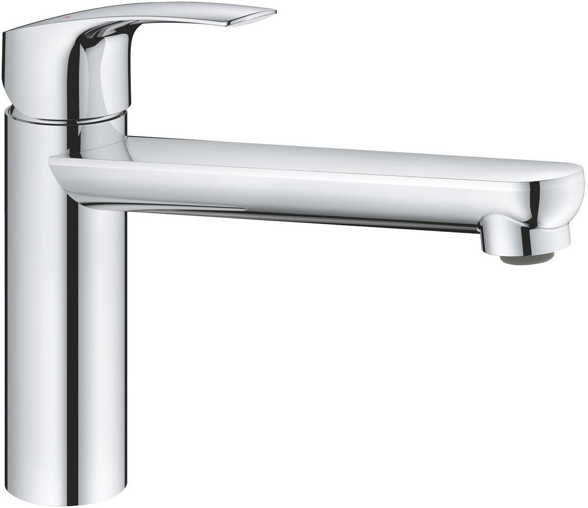 Mitigeur de cuisine Grohe via – bec moyen – bec orientable (140°) – sans plomb ni nickel (zéro) – chromé