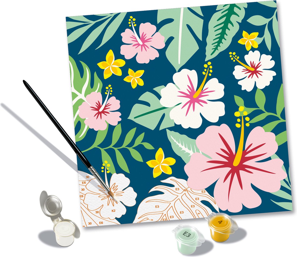 Ravensburger Creart Painting au nombre - Fleurs exotiques