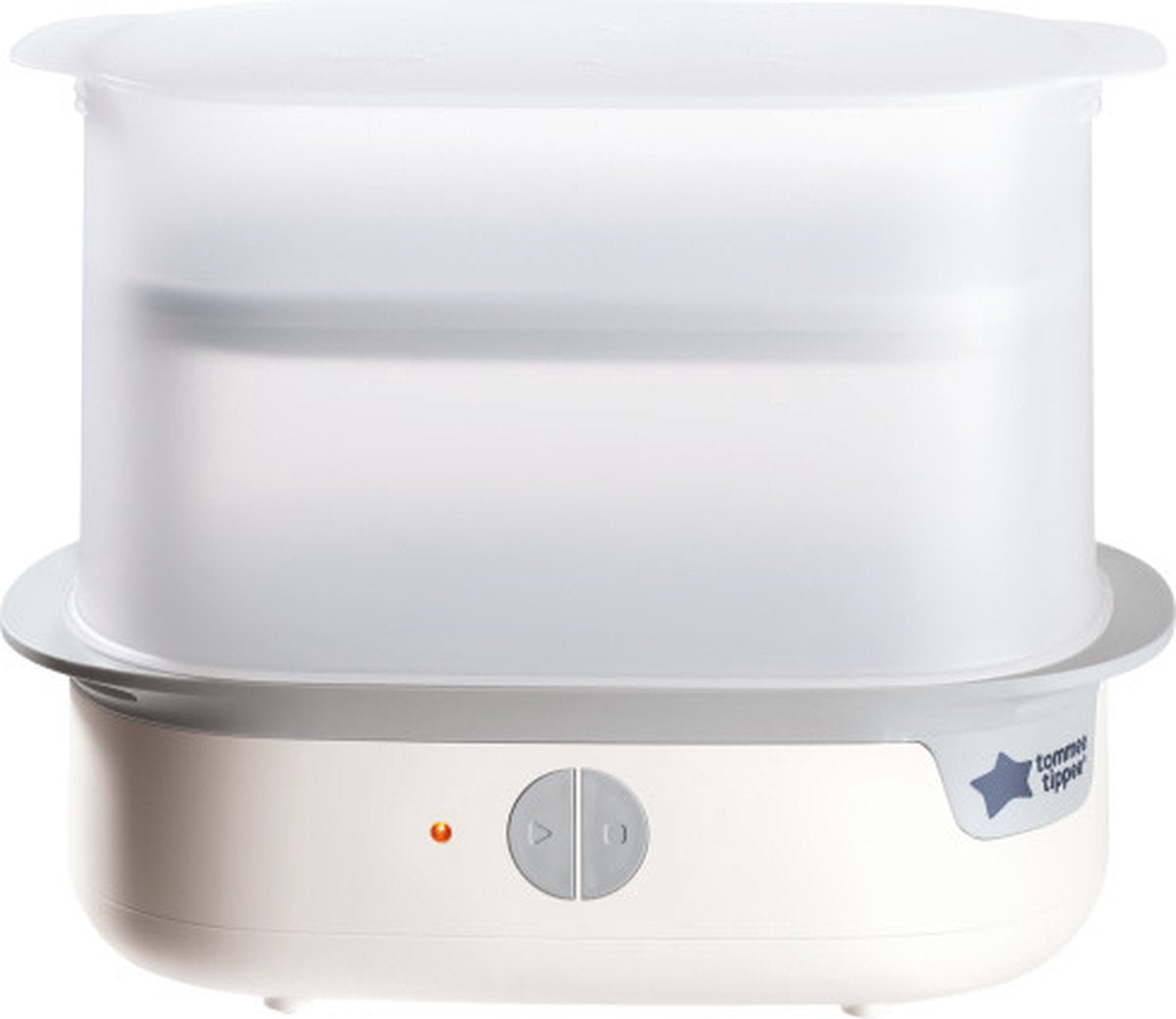 Tommee Tippee Stérilisateur électrique à vapeur avancé pour biberons, tue les virus* et 99,9 % des bactéries, cycle de stérilisation de 5 minutes, blanc