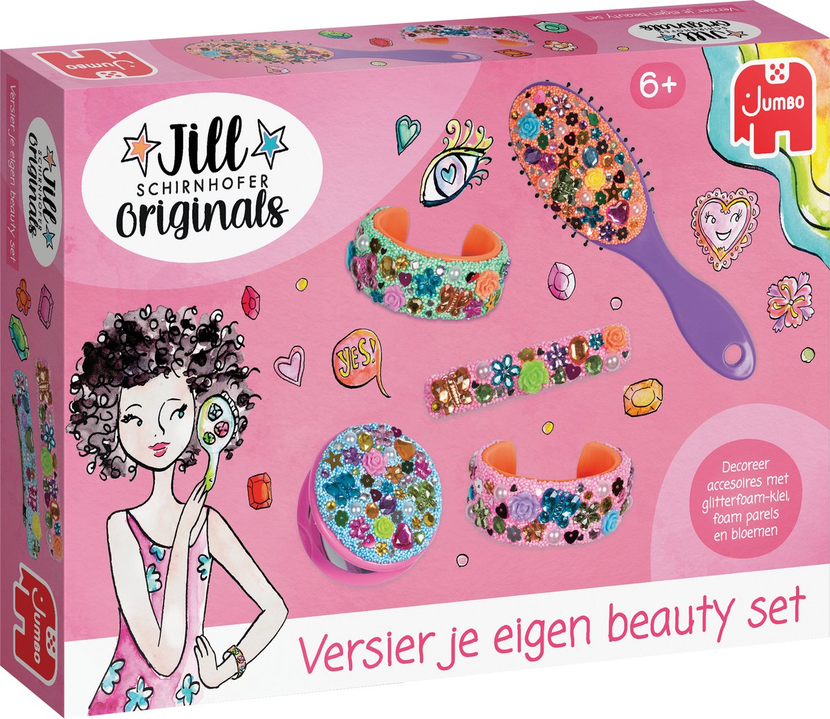Jumbo - Jill Schirnhofer - décorez votre propre ensemble de beauté - ensemble d'artisanat - paquet d'artisanat 6 ans