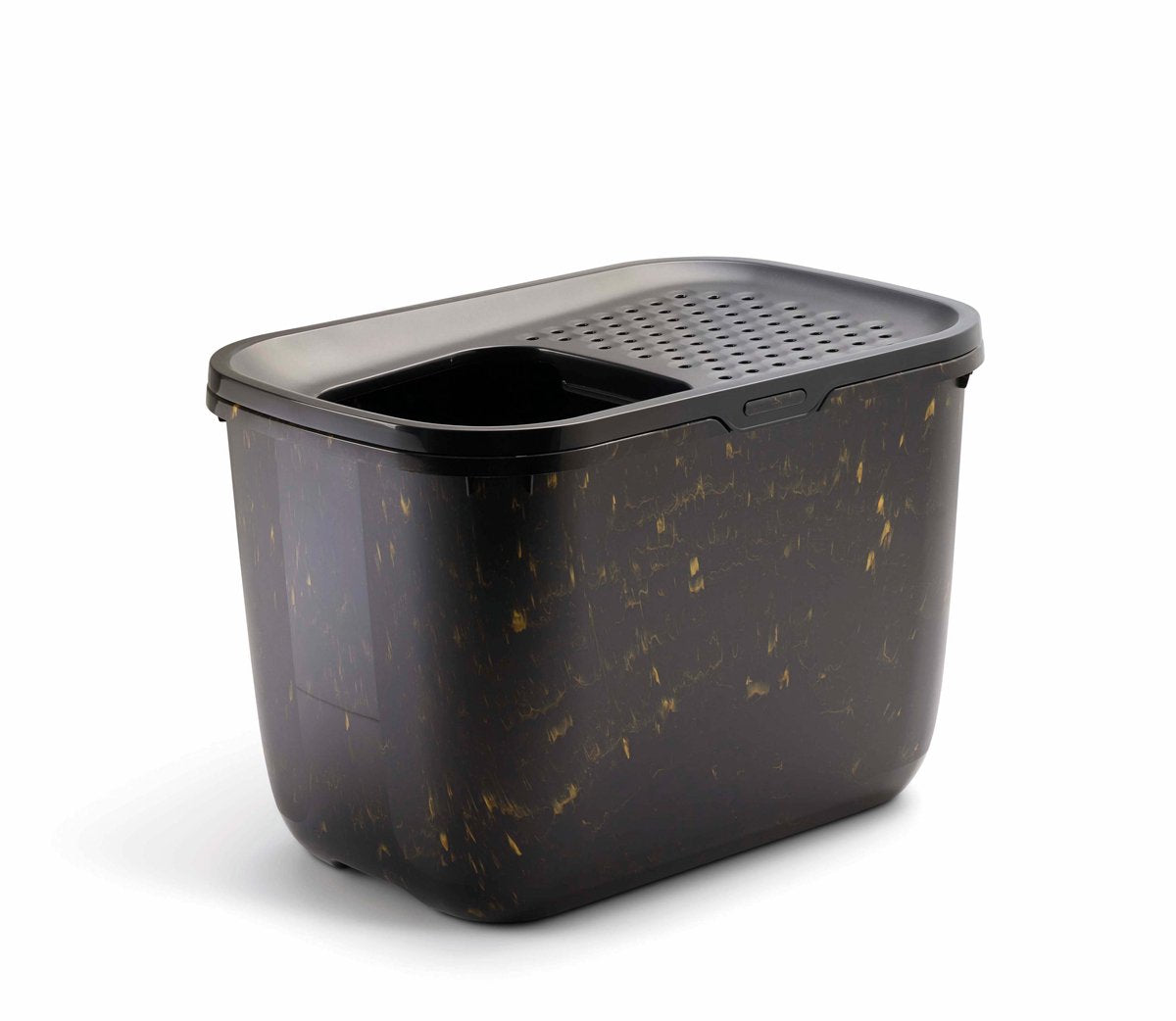 Savic - bac à litière hop in - toilettes pour chat - or noir - 58,8 x 39 x 39,5 cm