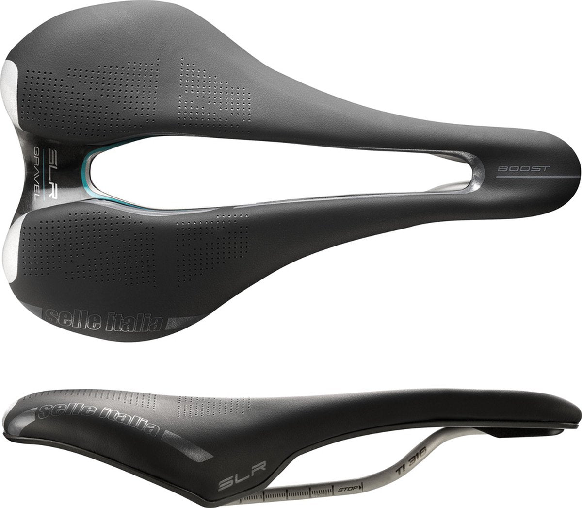 Selle Selle Italia SLR Boost Gravel Superflow Acier Noir L3