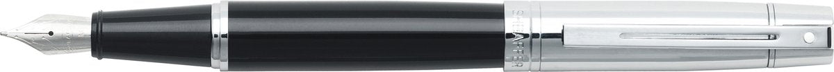 Stylo plume Sheaffer-300 e9314-m-corps noir capuchon chromé chromé-sf-e0931453