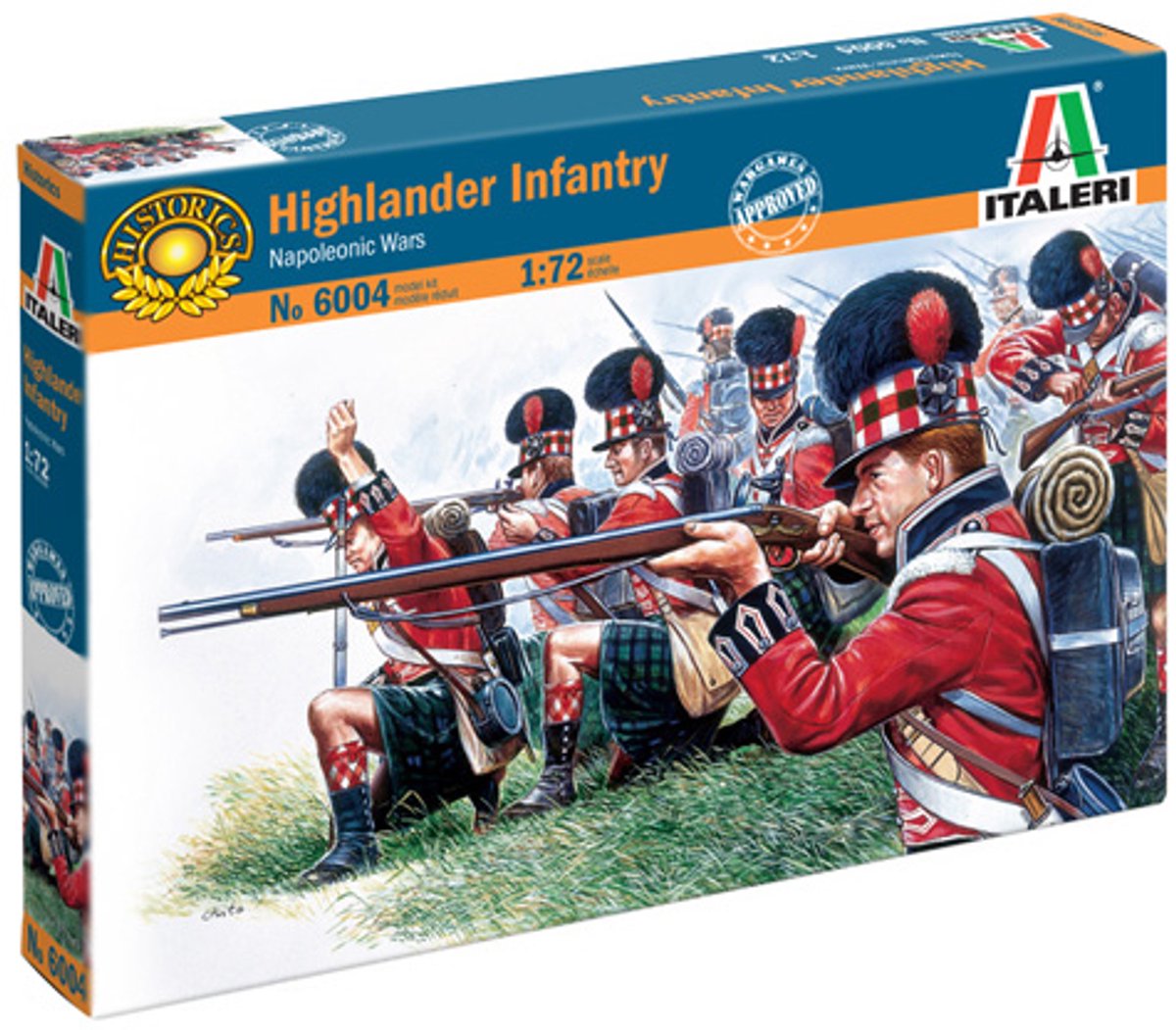 Kit modèle Italeri véhicules militaires - 6004 soldats britanniques - infanterie montagnarde - Guerres napoléoniennes - figurines en plastique - 1:72 - modélisme