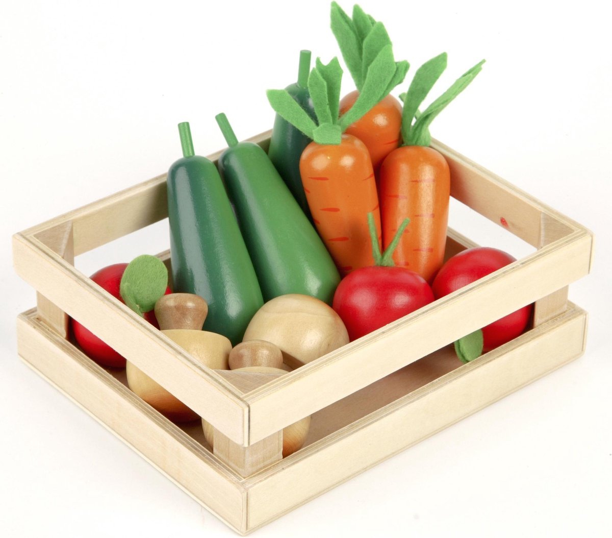Caisse en bois Tidlo avec légumes