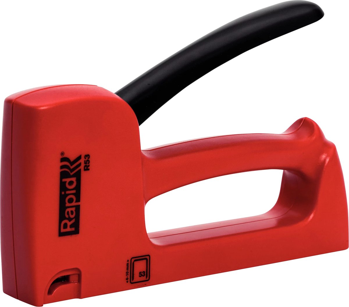 Rapid r53 - agrafeuse manuelle - ergonomique - 4-10 mm - légère - rouge