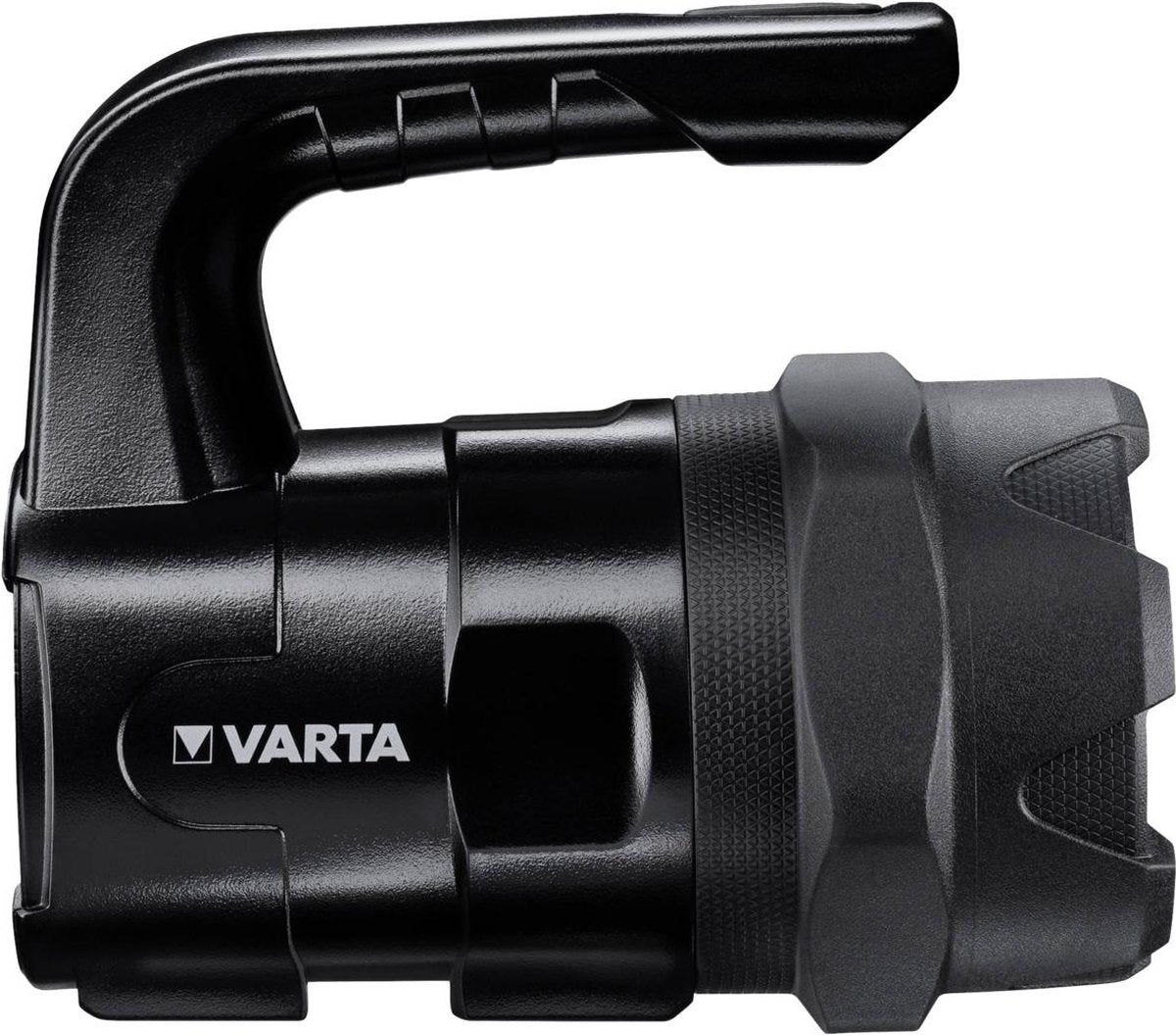 Lampe de poche Varta Indestructible BL20 Pro - 400 lumens - portée lumineuse de 400 mètres - avec 6 piles AA - IP54 résistante aux éclaboussures - résistante aux chutes jusqu'à 4 mètres