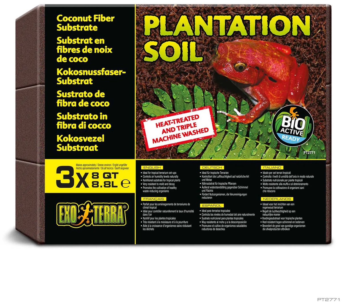 Exo terra subtraat plantion soil - 3 x 8,8 l