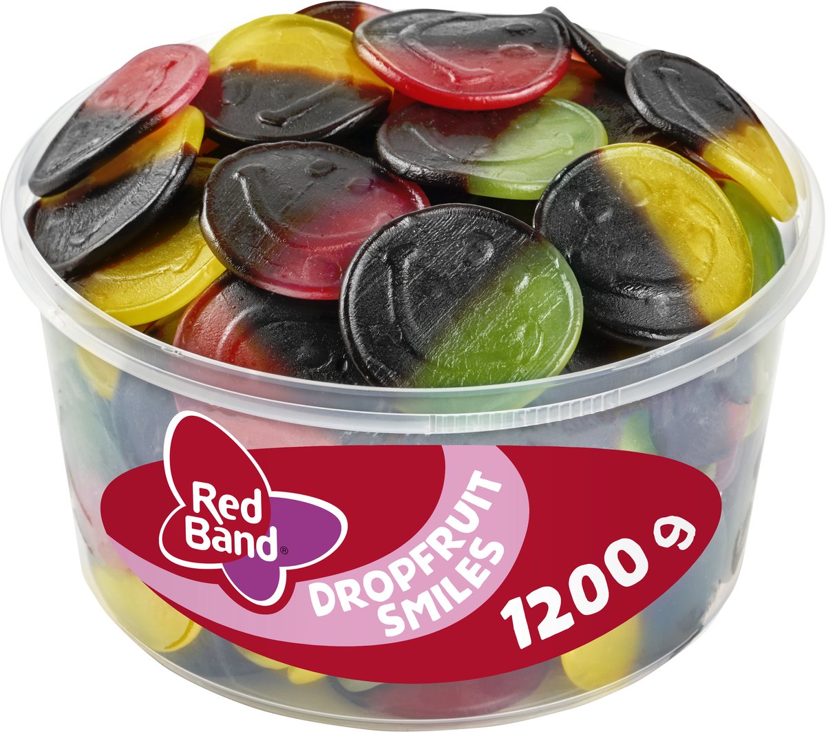 Sourires aux fruits de réglisse à bande rouge (100 pièces)