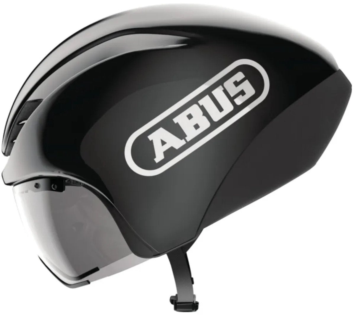 Abus casque de vélo gamechanger tt 1.1 noir brillant l - 57-61 cm - noir - adapté pour une utilisation sur les vélos de contre-la-montre - 390 g
