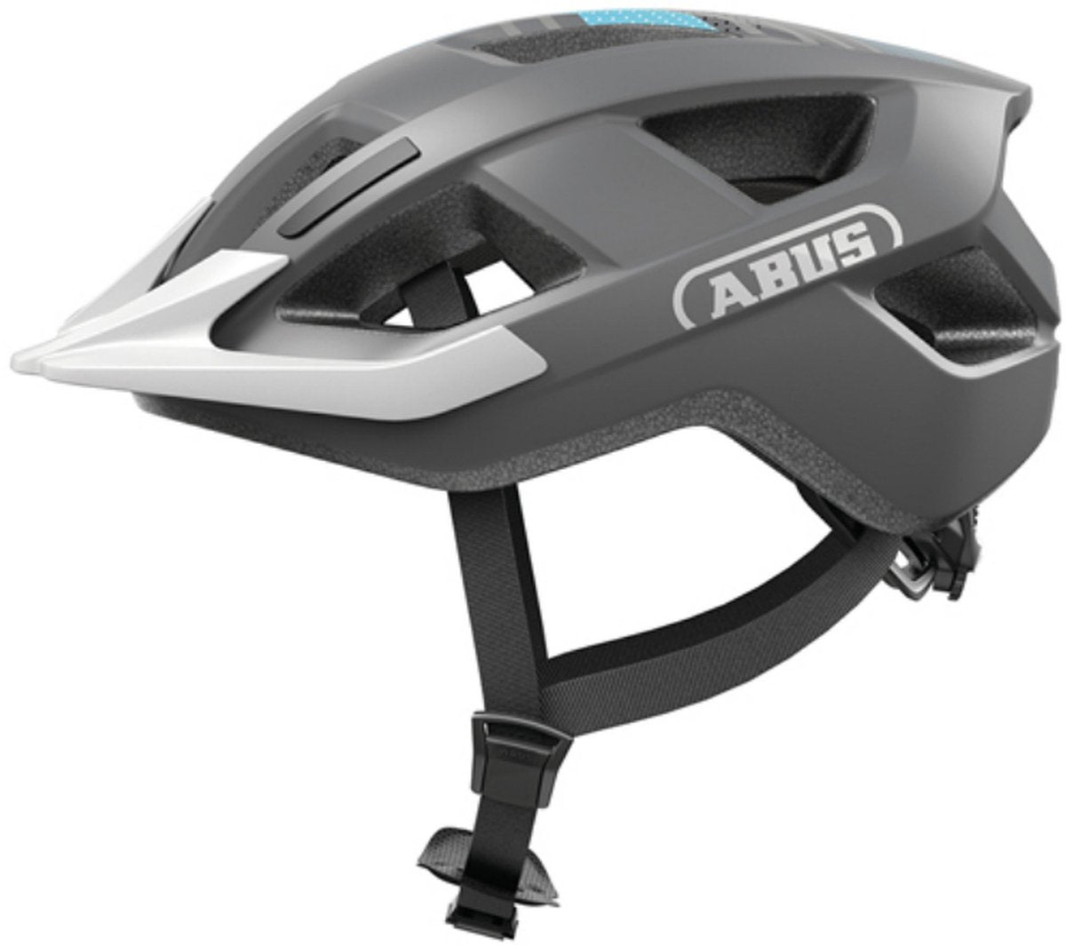 Casque de vélo de ville Abus aduro 3.0 LED, gris course
