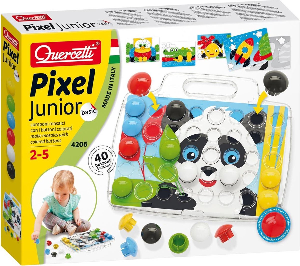 Quercetti pixel junior insertmosaïk