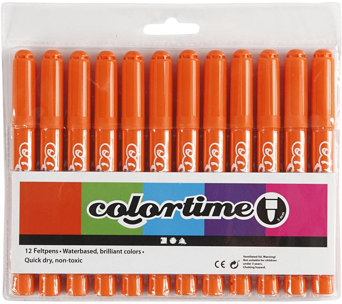 Marqueurs géants orange Creativ Company, 12 pcs.