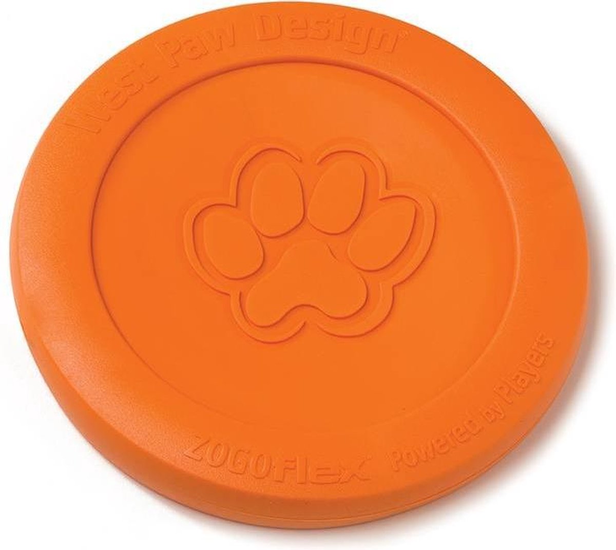 West Paw Zogoflex Zisc - Frisbee flexible pour chien - robuste - orange - petit - 17 cm