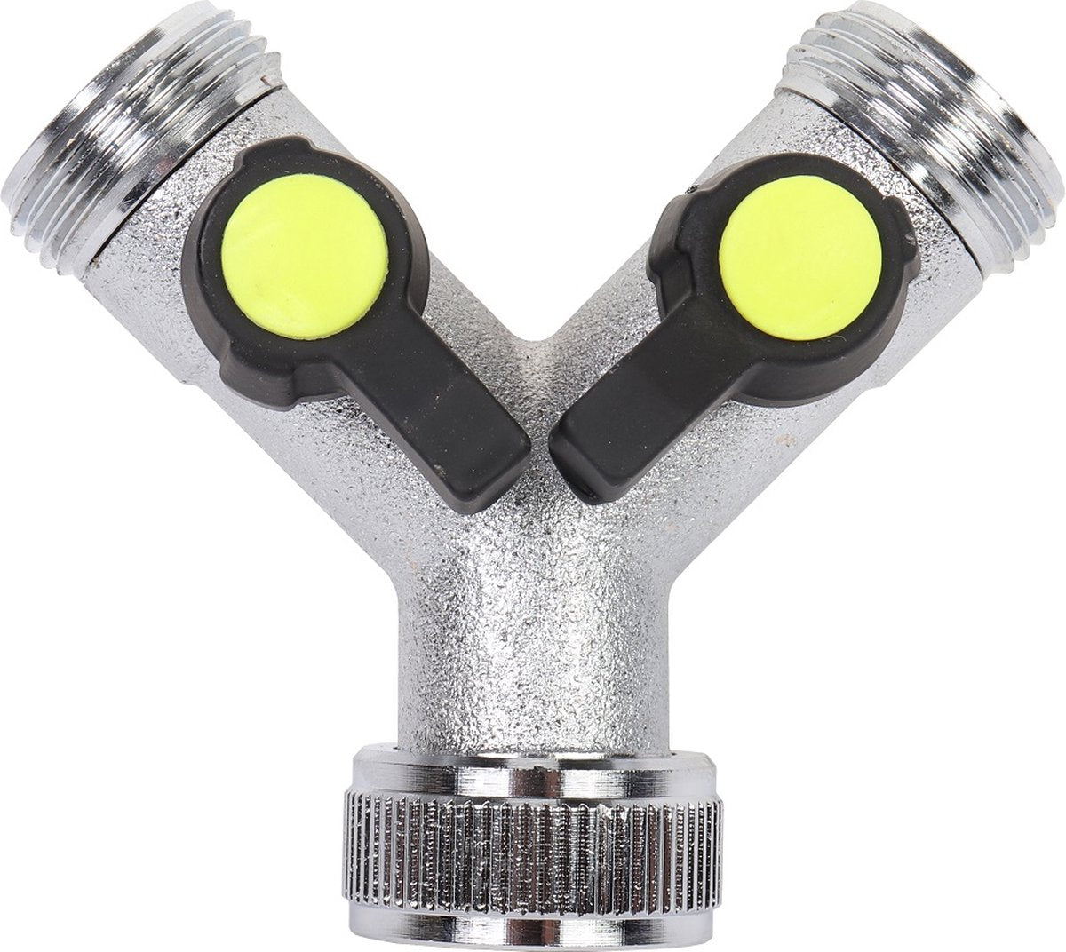 Outils linguistiques - raccord en Y pour tuyau d'arrosage - 2 robinets à tournant sphérique - 1 filetage interne - 3 4 filetage externe