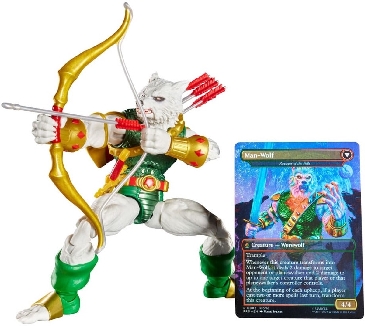 Hasbro Marvel Legends Magic : la figurine d'action de rassemblement homme-loup (plus une carte en aluminium exclusive) figurine d'action de 15 cm