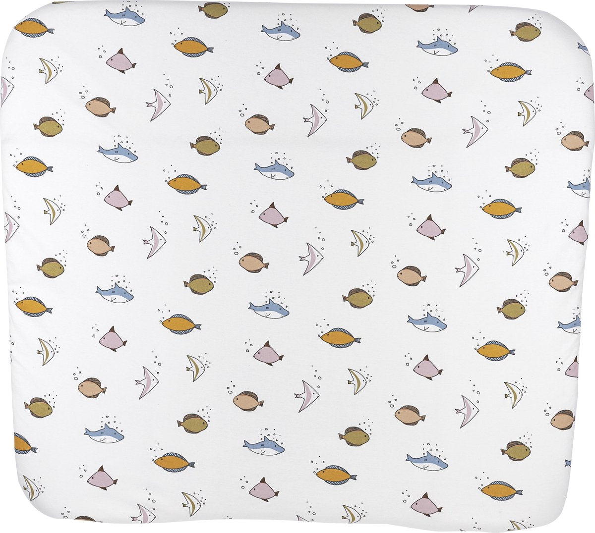 Housse de matelas à langer mer bébé Meyco - multicolore - 85x75cm