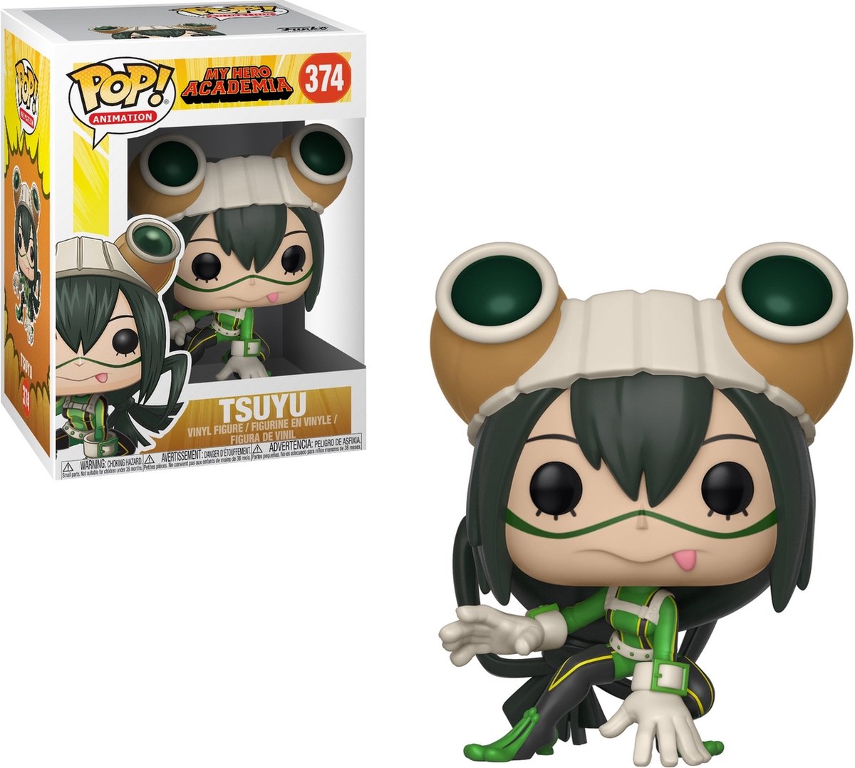 Funko-pop ! mon héros universitaire tsuyu - figurine de collection #374