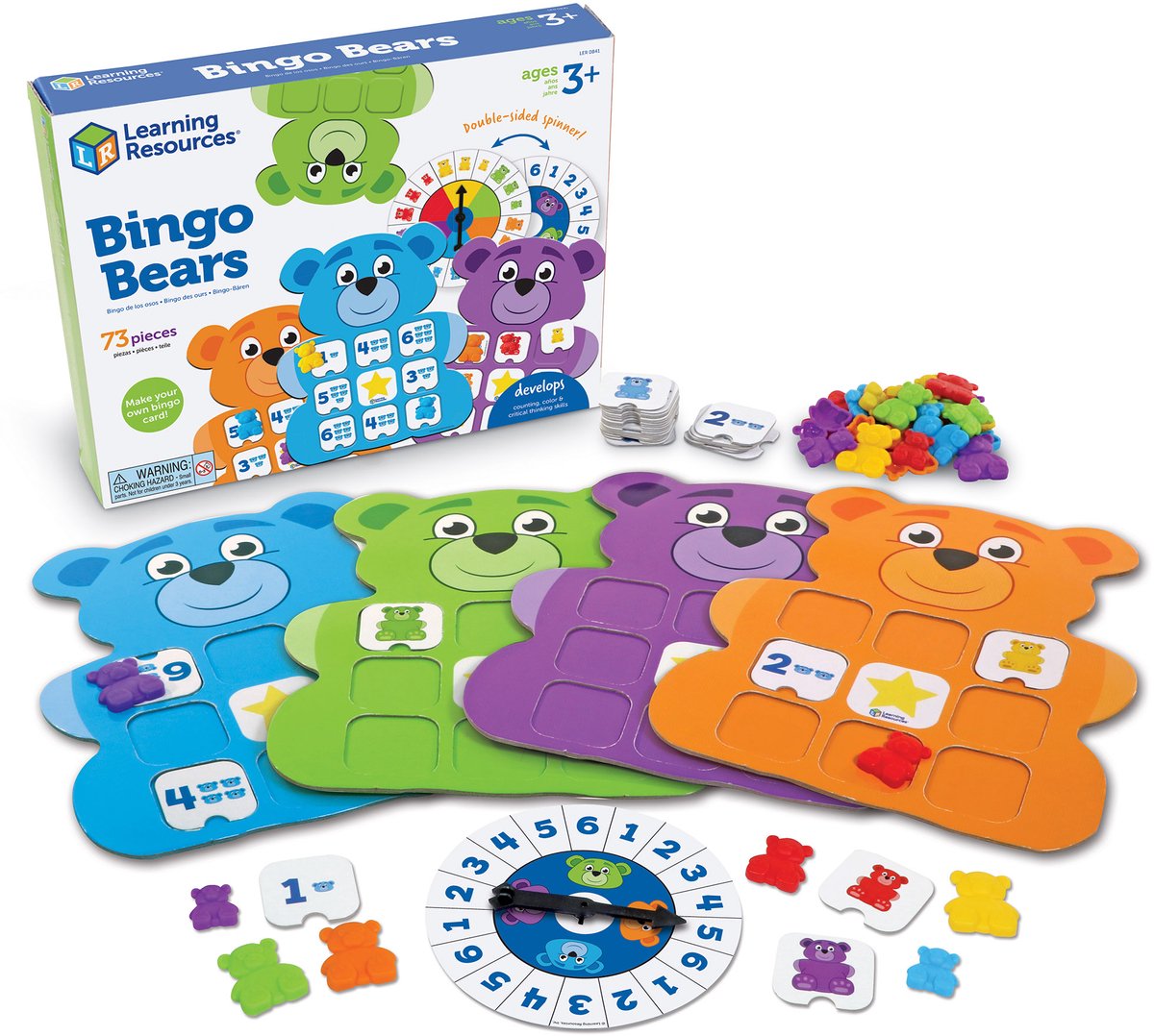 Ressources d'apprentissage ours de bingo ! - 3+