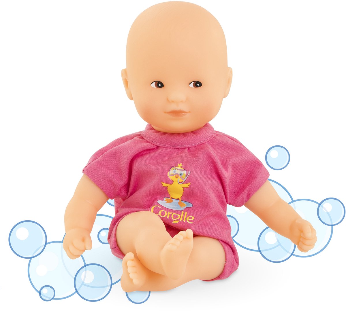Mini poupée de bain Corolle - rose, 20cm