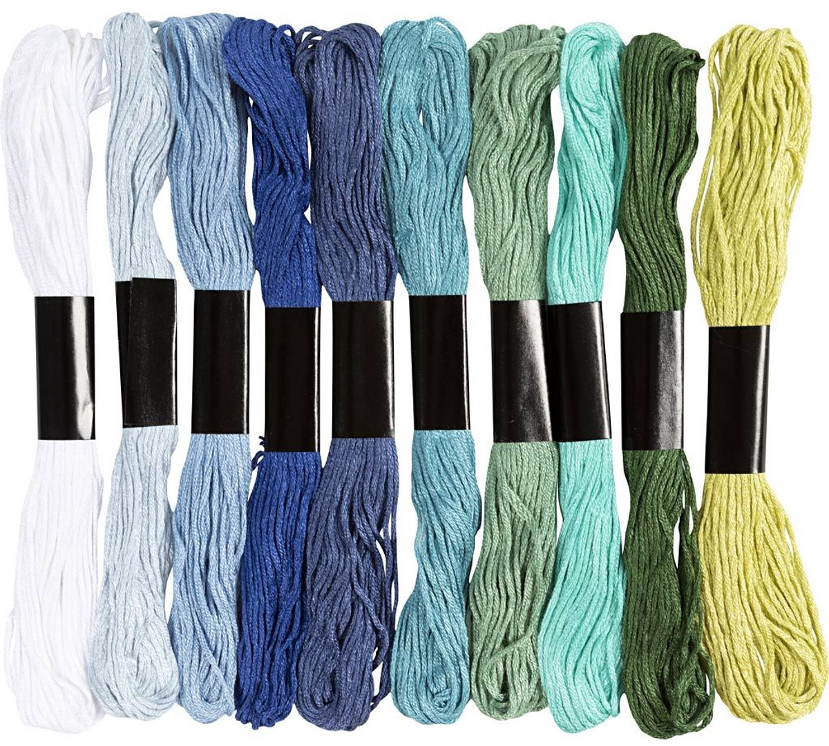 Fil à broder Creativ company harmonie bleu vert