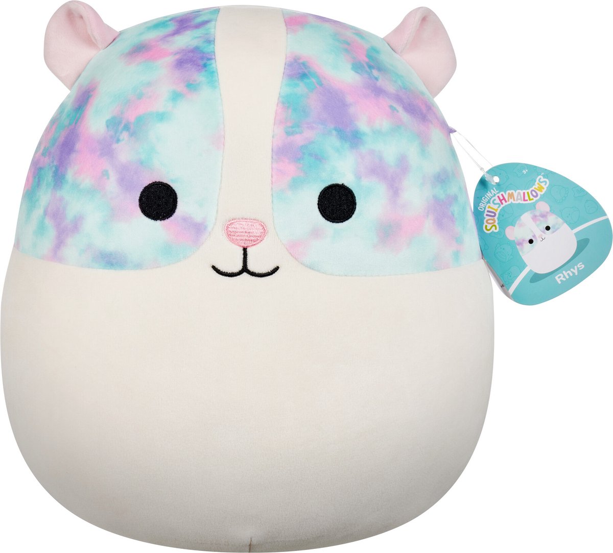 Peluche peluche Squishmallows - Rhys le cochon d'Inde, 30cm