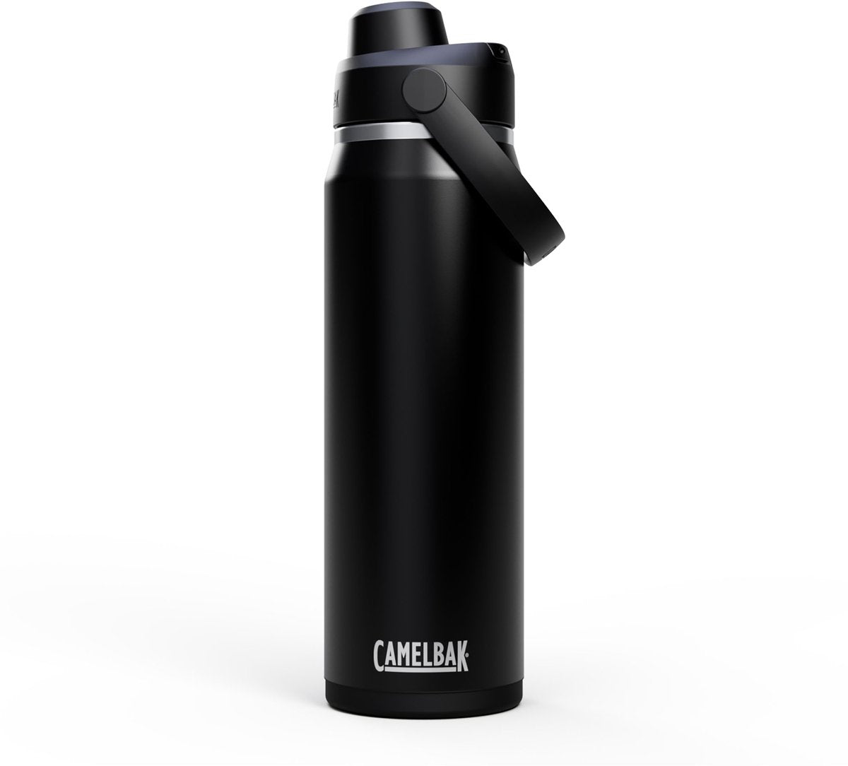 Gourde Camelbak Thrive Chug - 750 ml - acier inoxydable - avec bouchon à vis - bouteille d'eau isolante - noir