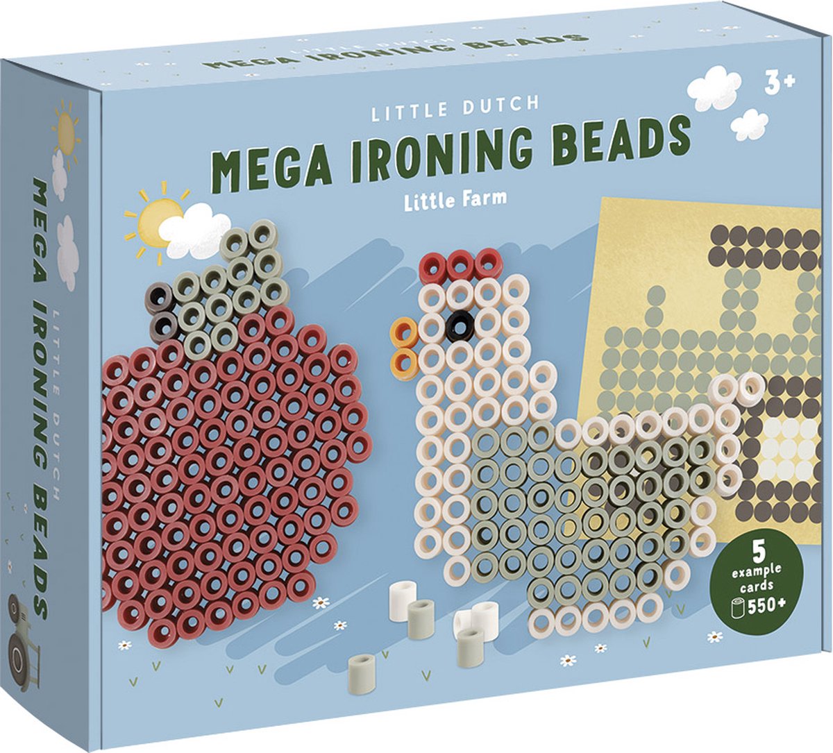 Set de maxi perles thermocollantes Little Dutch, petite ferme