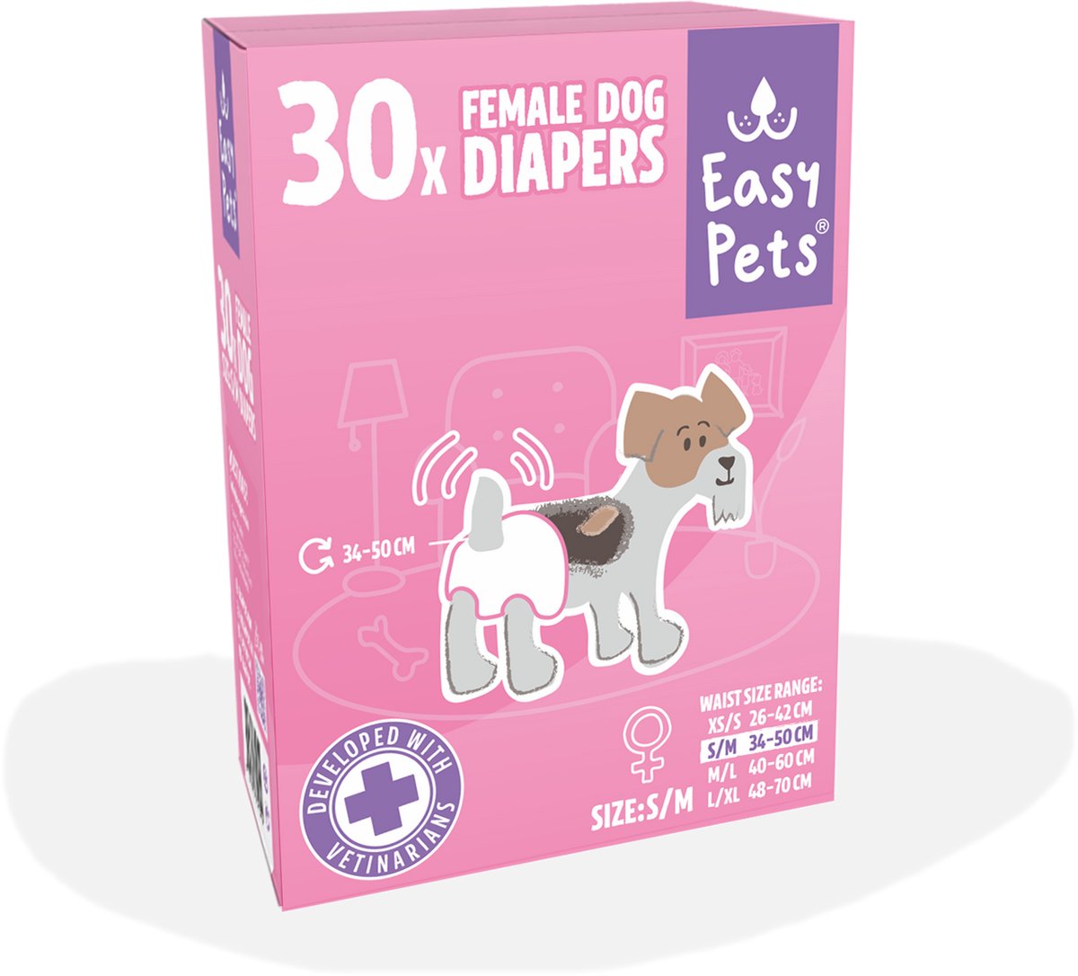 Couches pour chien Easypets femelle