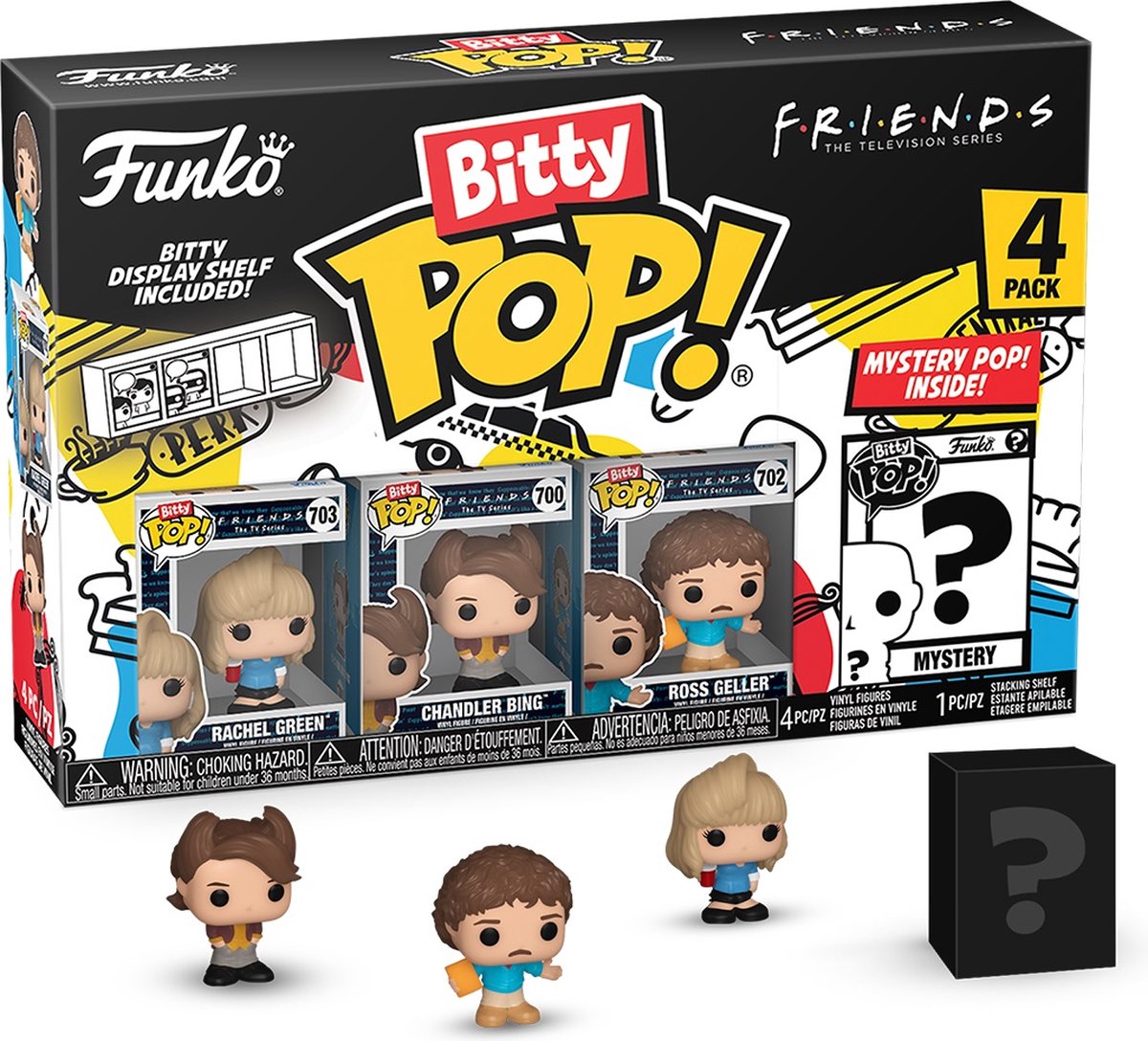 Funko-pop ! films : amis - bitty pop 4-pack 80's rachel