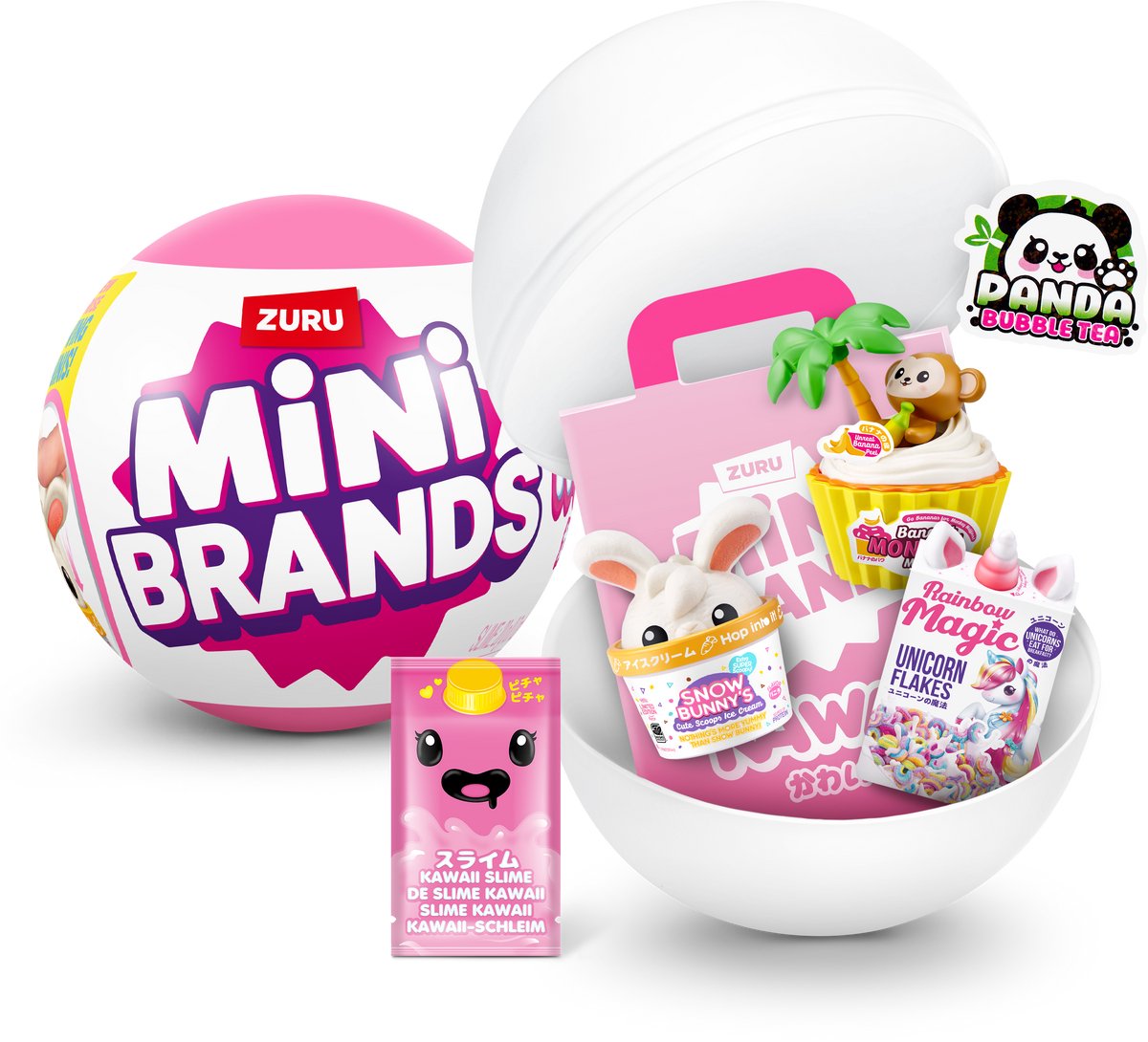 Capsule kawaii mini marques de zuru, minis kawaii surprenants à collectionner, packaging opaque, objets de collection sur le thème japonais