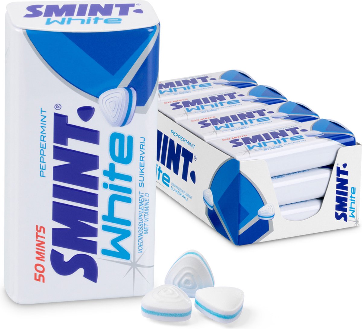 Menthe poivrée blanche - Fresh Makers - sans sucre - vitamine D - 1x12 pièces