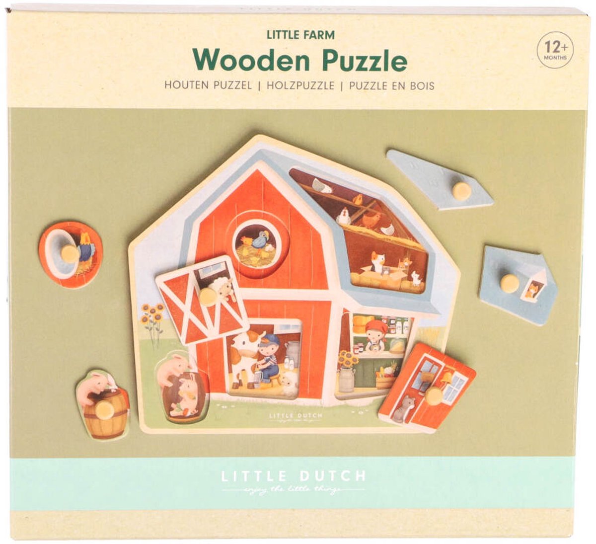 Puzzle en bois Little Dutch Little Farm FSC