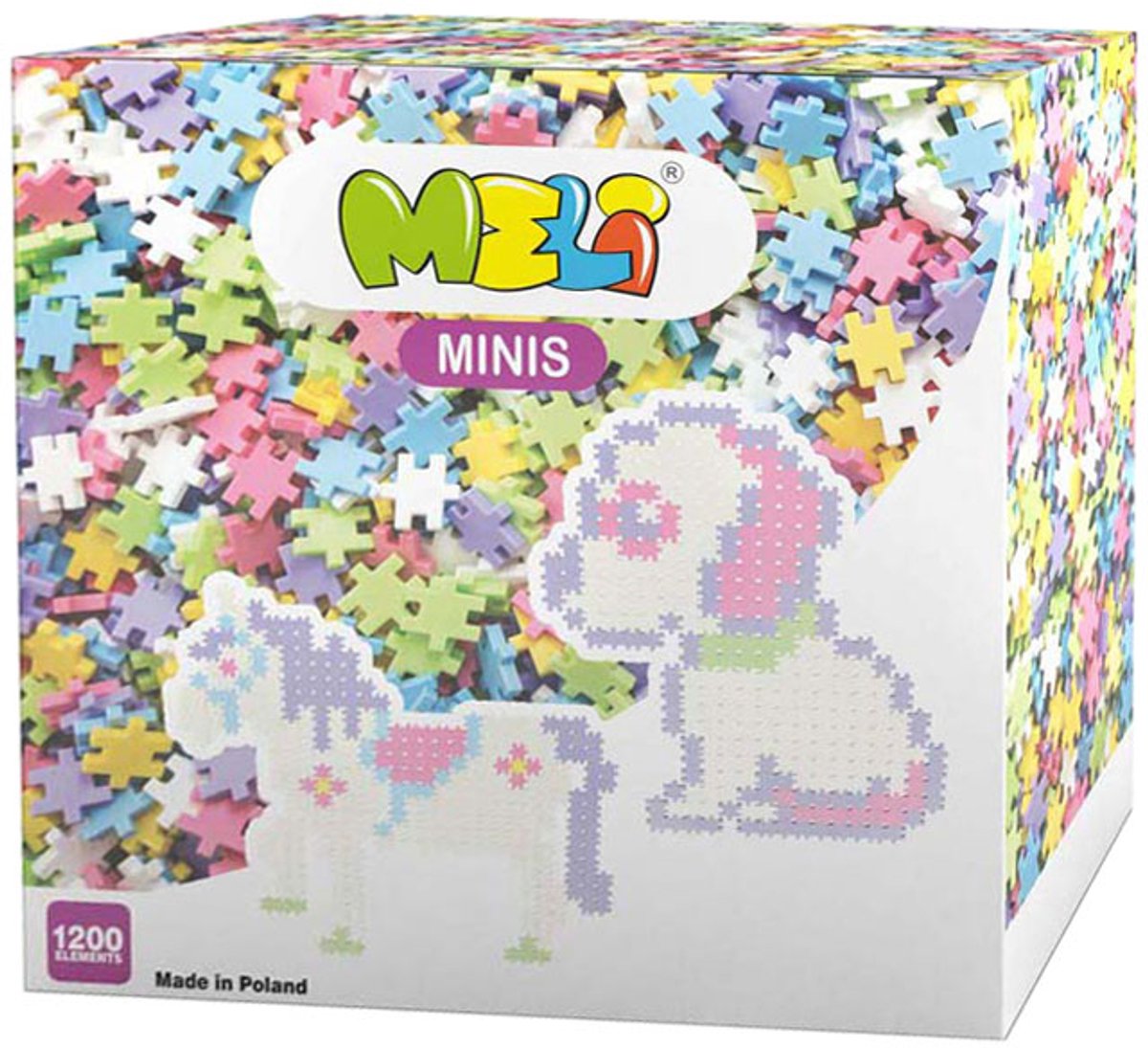 Blocs de construction pastel Meli minis, 1200 pcs.