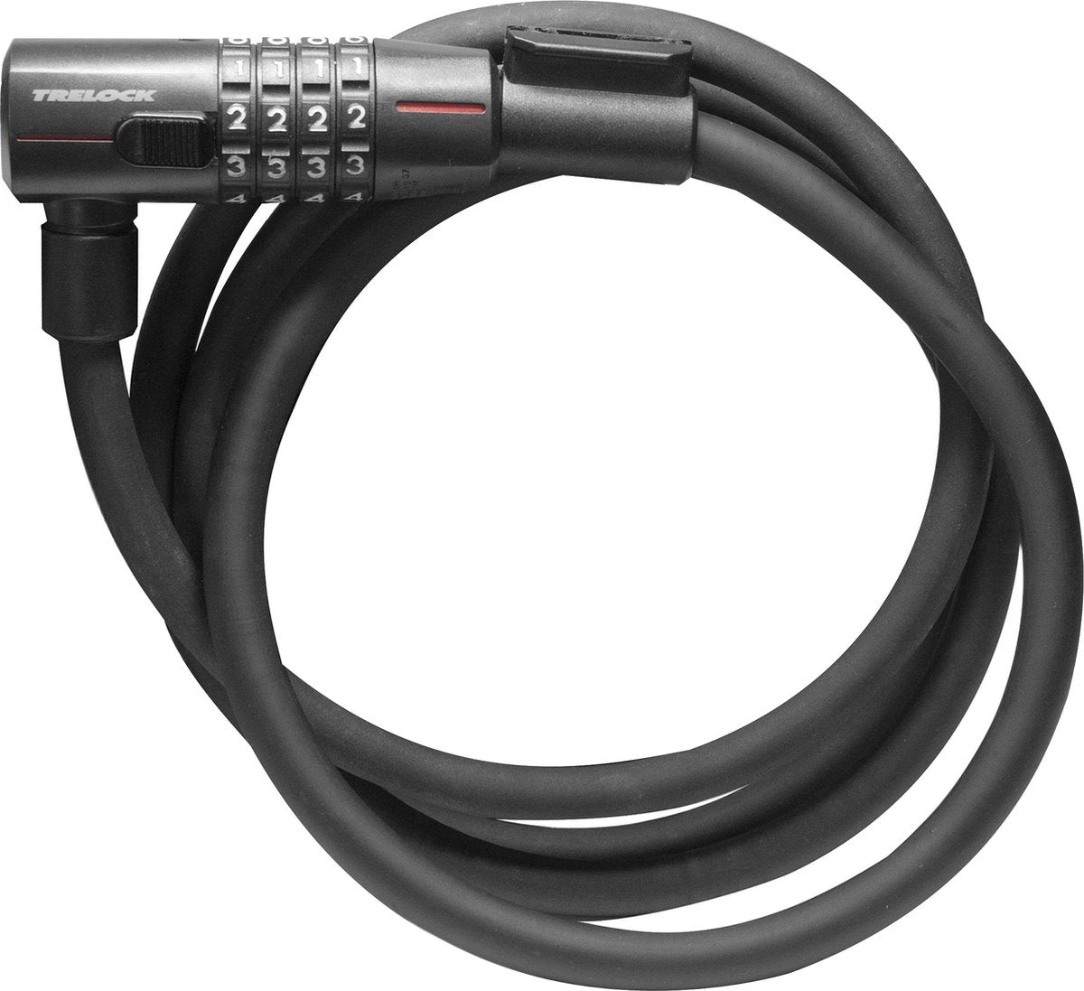 Trelock câble antivol ks 312 câble antivol ks312 110 cm code numérique