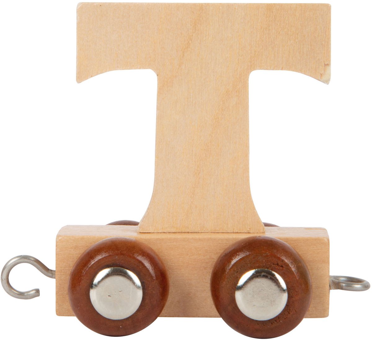 Small foot - train de lettres en bois - t - 12 pièces