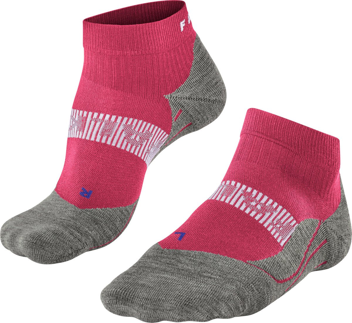 Falke ru4 cool chaussettes de course courtes en matériau fonctionnel anti-ampoules femme rouge - taille 37-38