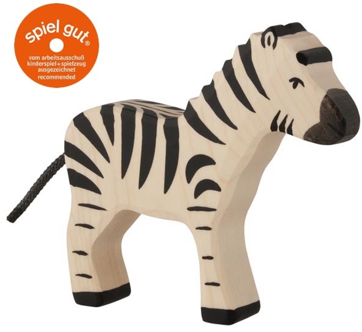 Holztiger désert - zèbre - 14x3x14cm - figurine en bois - fait main
