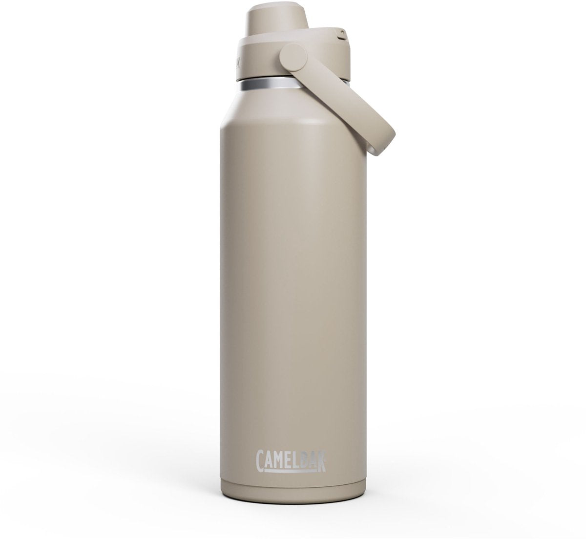 Gourde Camelbak thrive chug - 1,2 l - acier inoxydable - avec bouchon à vis - bouteille d'eau isolante - beige
