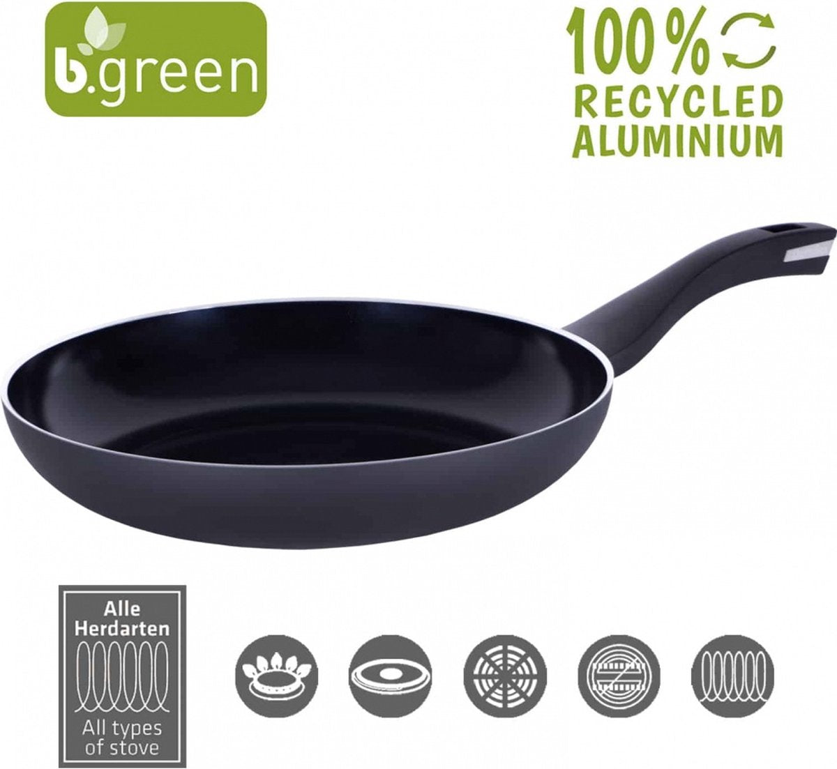 Berndes - b.green - poêle 28 cm - aluminium recyclé - argent