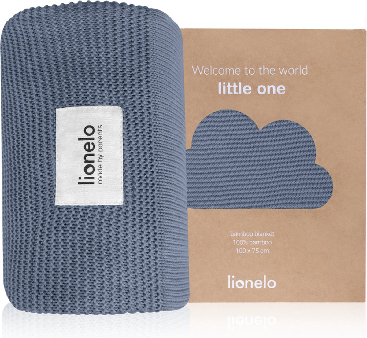 Couverture en bambou Lionelo - couverture pour bébé de luxe - hypoallergénique - antibactérienne - antifongique - 100% coton de bambou - thermorégulatrice - douce et respirante - durable - lavable - dès la naissance - 100×75 cm