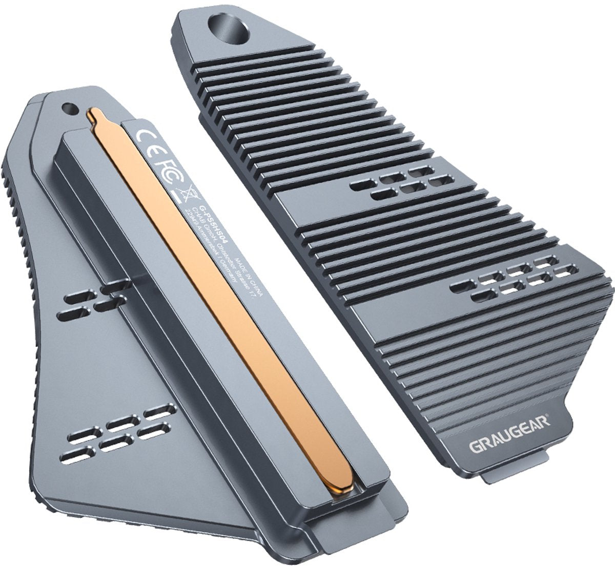 Graugear kühlkörper ssd m.2nvme 2230,2242,2260,2280 pour ps5 au détail (g-ps5hs04)