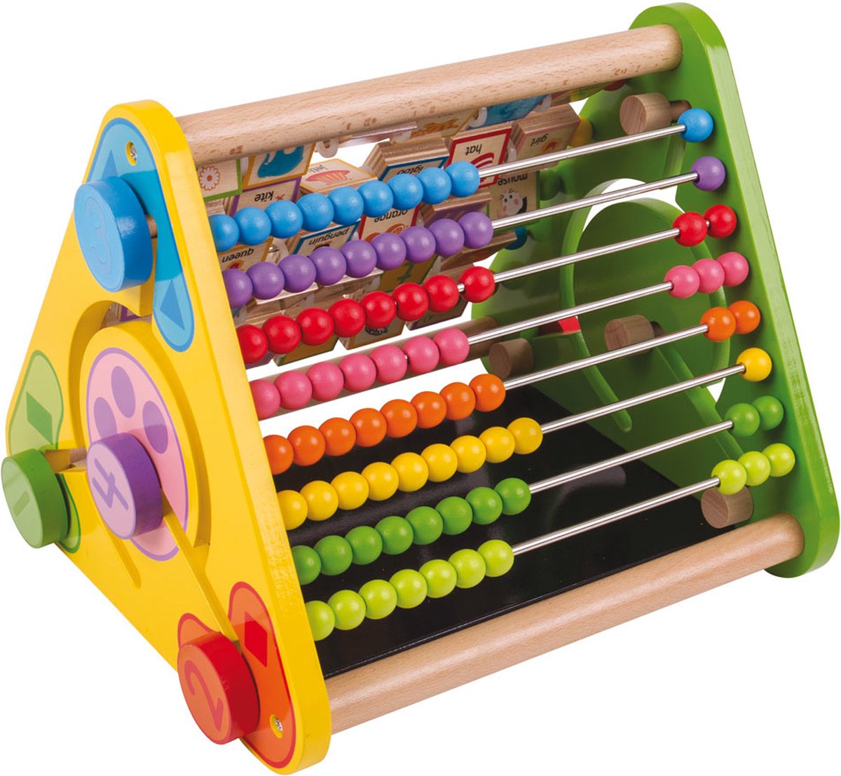 Boulier jouet Bigjigs avec lettres et tableau - jouets verts