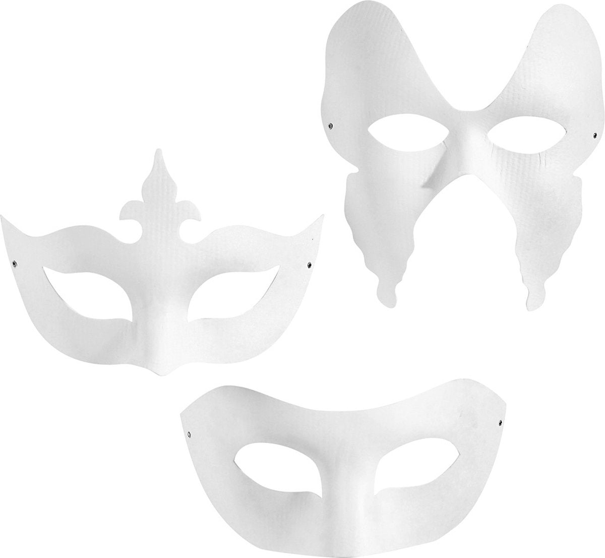 Société créative https: www.ccobby.nl masques-h-10-20-cm-w-18-20-cm-white-3x4-piece-1-box