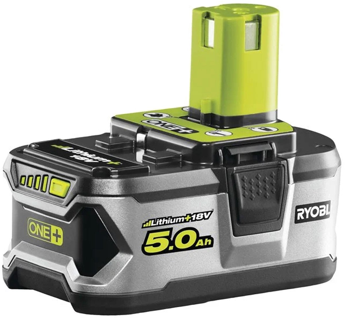 Ryobi série RB18L50 - batterie lithium+ - 18v - 5,0 ah - technologie intellicell