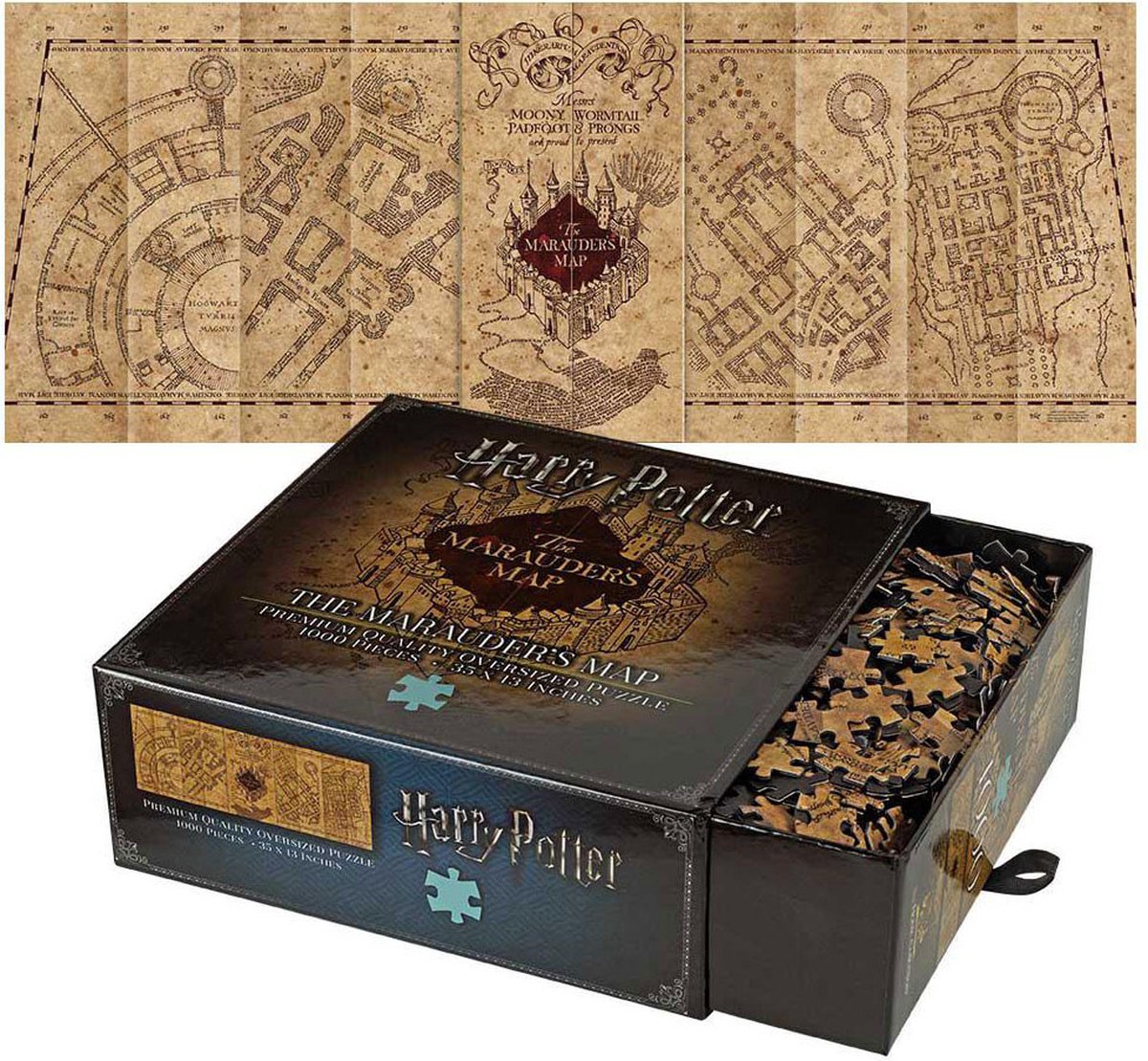 Puzzle Carte du Maraudeur de Harry Potter Noble Collection - 1000 pièces