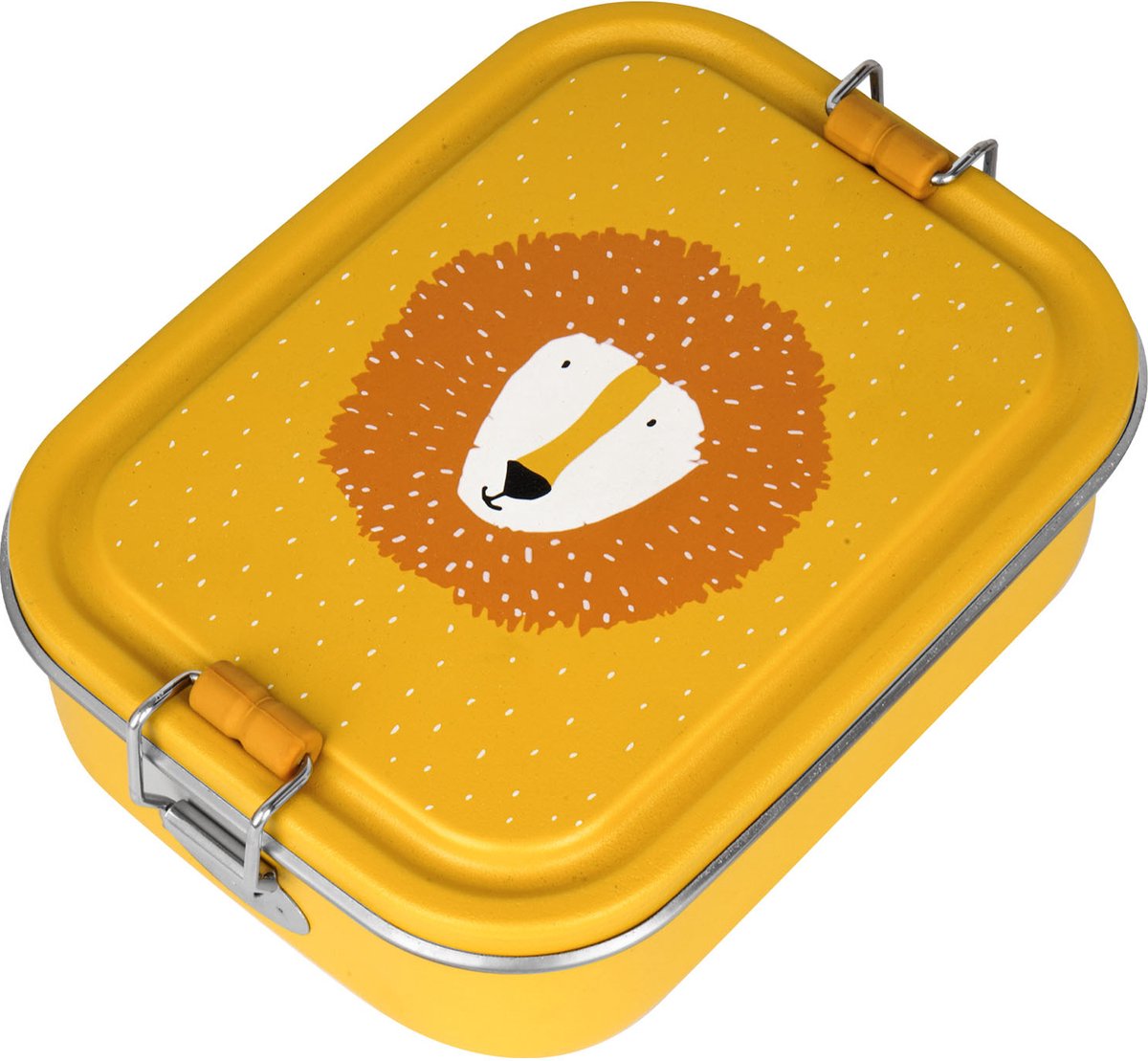 Boîte à lunch Trixie petite - mr. lion - boîte à lunch rsv pour enfants - boîte à lunch facile à ouvrir - jaune