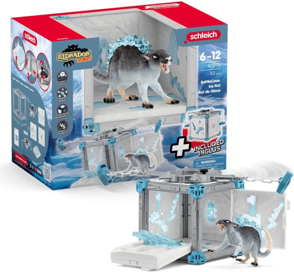 Schleich Eldrador Battlecave Rat de Glace