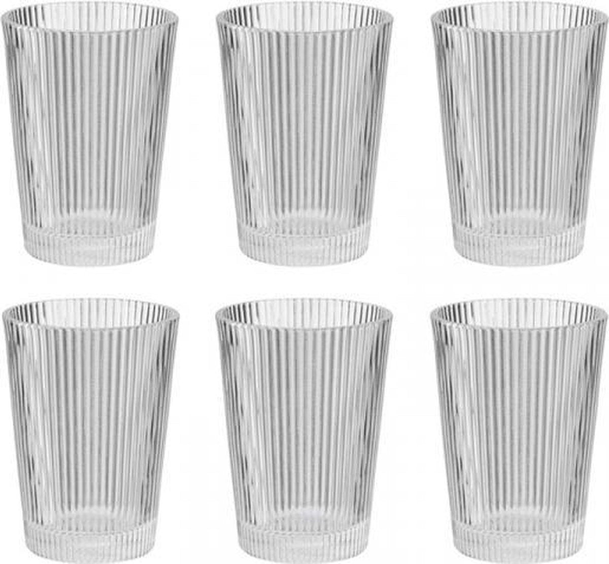 Sans marque sans marque Stelton Pilastro - verre à boire - nervuré - 240 ml - 6 pièces